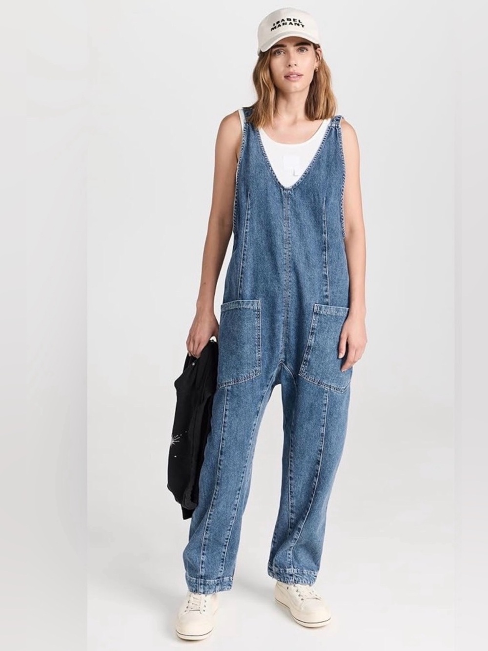 We  The Free High Roller Sapphire Blue Overalls.